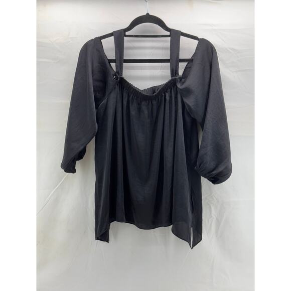 Vince Camuto S black women’s open shoulder top - Picture 6 of 9
